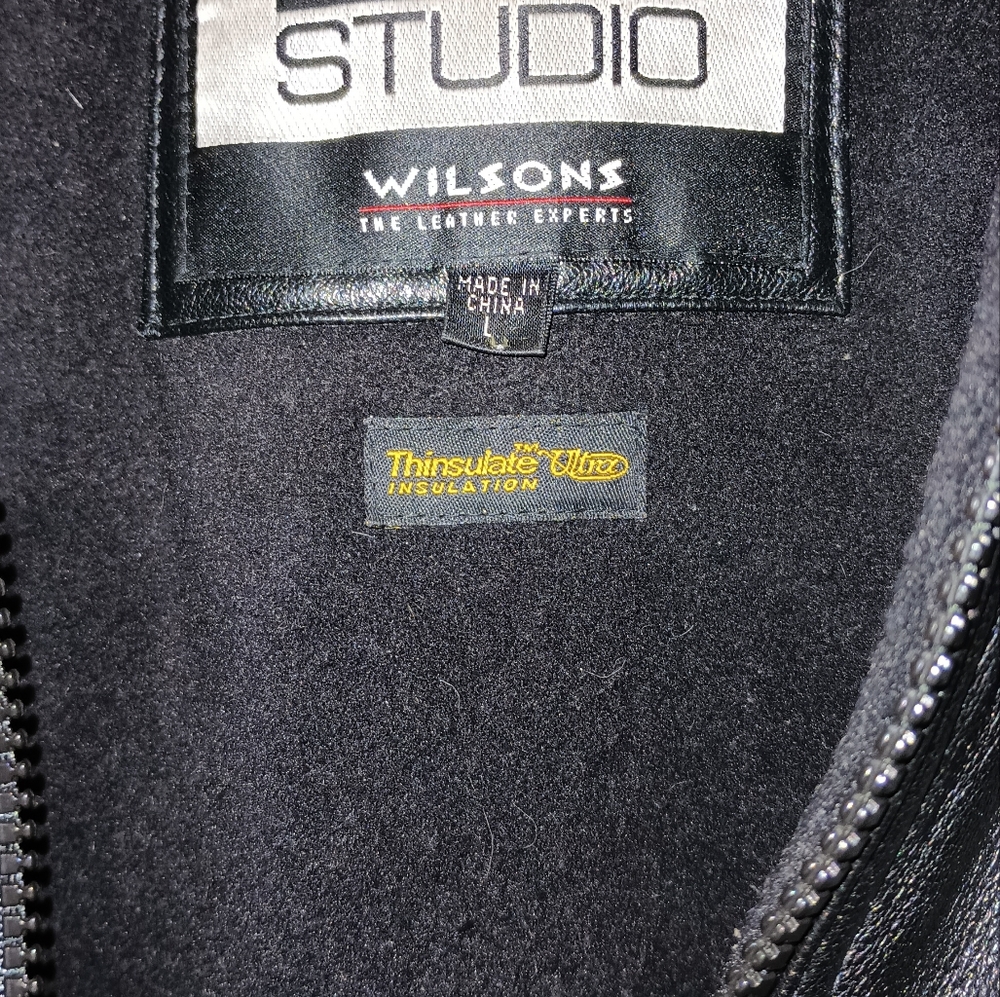 This a large man's Wilson leather jacket